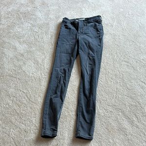 madewell roadtripper gray/black jeans size 25